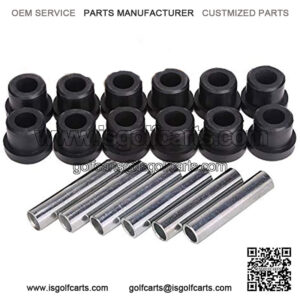 Golf Cart Bushing and Sleeve Kits for Club Car DS (1981-Up) and E-Z GO (1994-up) and TXT/Medalist 1994-up,Front or Rear Leaf Spring Bushing with Sleeve Kits 1015583, 1012303
