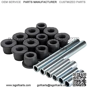 Golf Cart Front Lower Spring & Control A Arm Bushing Sleeve Kit for Club Car Precedent 2004-up Gas and Electric