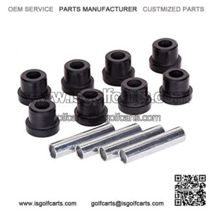 Golf Cart Rear Leaf Spring Bushing Kit for TXT/Medalist 1994-up Gas/Electric, Club Car DS 1992-up, 8 Bushings 4 Metal Spacers