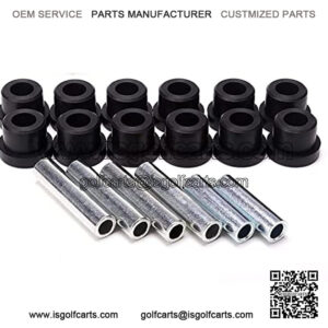 Rear Leaf Spring & Shackle Bushing Sleeve Kit for Club Car Precedent 2004-up Golf Cart, OEM# 102506401 102506601 102506301