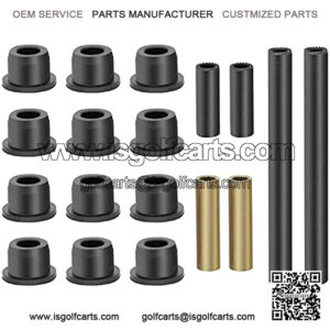 Golf cart Bushing and Sleeve Kits, Bushing Kit Front Lower Spring & Front Upper A-Arm Susp for Club Car Precedent Bushings and Sleeve Kit 102289901