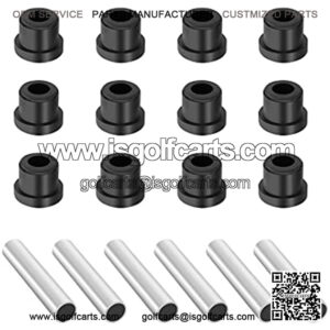 Golf Cart Bushing and Sleeve Kits, Rear Leaf Spring Bushing & Sleeves Kits for TXT 1994-UP and Club Car DS Models Gas & Electric 1981 + UP, 6 Sleeves and 12 bushings. 1012303 1015583