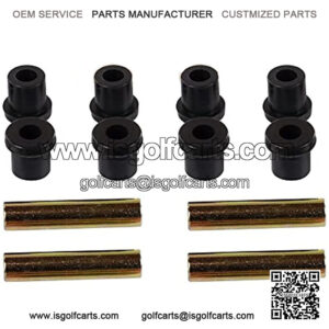 Club Car Precedent Golf Cart Rear 4X Leaf Spring and 8X Bushing Kit for 2004-Up Models, Replaces OEM Sleeve Part No#: 1025064-01 and Bushing Part No#: 1025066-01.