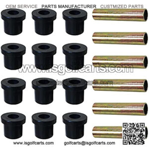 Bushings Sleeves kit New 70291G0 70289G02 70291-G01 70289-G02 Compatible with TXT Gas and Electric Golf Cart 1994-up Rear Leaf Springs Shackles Rear Suspension