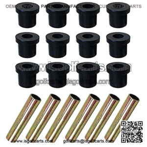 New Bushings Sleeves kit 70291G0 70289G02 70291-G01 70289-G02 Compatible with TXT Gas and Electric Golf Cart 1994-up Rear Leaf Springs Shackles Rear Suspension