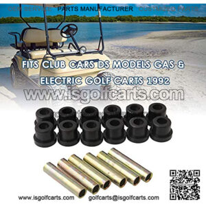 Rear Leaf Spring Bushing and Sleeve Kit Compatible with Club Car DS Model EZ-GO TXT 1994 Gasoline and Electric Golf Cart 1992