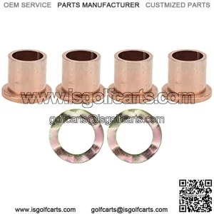 Club - Juego de Bujes para Autom??vil, 102288201 102288401 Buje de Bronce de Eje con Bridas para Carrito de Golf, Juego de Bujes de Nudillo de Direcci??n de King Pin de Repuesto para Precedent Ga