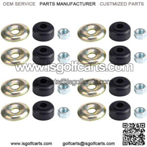 Golf Cart Shock Absorber Bushing Kits for Club Car G&E DS Precedent 1982-Up and EZGO TXT 1989-Up, Replace OEM 1011415,1010142