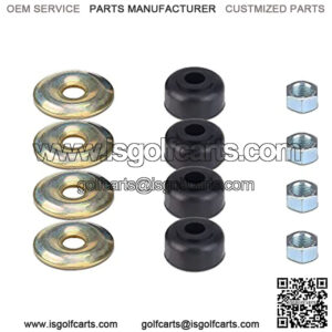 Golf Cart Shock Absorber Cushion Bushing Kit for EZGO TXT Marathon 1989-up, Club Car DS and Precedent 1982-Up, OEM# 1011415 10194G1 10435G1