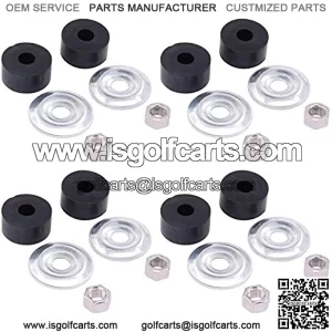 Shock Bushing Kit for EZGO 1989-Up TXT Marathon for Club Car DS Precedent 1982-Up Gas/Electric Golf Cart Front Rear Stud 1011415 Set of 4