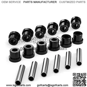 Rear Leaf Spring Bushing Sleeves Kit for EZGO TXT Medalist 1994-up, Club Car DS 1992-up Golf Cart, Replace OEM 70289-G02 70291-G01, 1012303 1015583