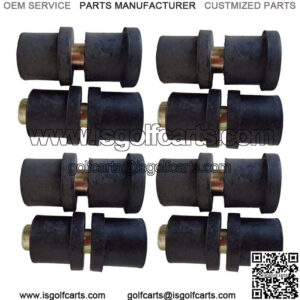 Four (4) Rear Leaf Spring Bushing & Sleeve Set for Club Car Precedent Golf Carts