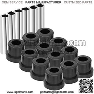 EZGo TXT Golf Cart Rear Leaf Spring Bushing Kit, 6 Sleeves and 12 Bushings for TXT Medalist 1994-Up Gas/Electric Golf Buggy Models, OEM Part No.#: 70289G02, 70291G01