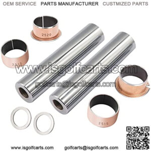EZGO TXT/RXV Golf Cart Bushing Spindle King Pin Tube,ClCopper Sleeve Kit Replaces# 70648G01, 70749G01, 70745G01