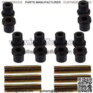 EZGO TXT/Club Car DS Golf Cart Front & Rear Leaf Spring Bushing Kit Replaces OEM 70289-G02 70291-G01 & 1012303 1015583