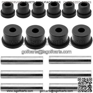 Rear Leaf Spring Shackle Bushing Sleeves Kits for EZGO RXV 2008-up Gas/Electric Golf Cart Models Replaces OEM # 620160, 620161, 624030
