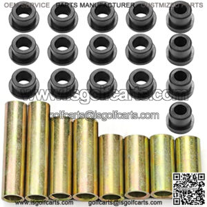 Front Lower Spring Front Upper A Arm Bushing Suspension Compatible for Club Car DS Bushing Kits Replace of Inner Bronze Sleeve 1016349; Outer Bronze Sleeves 1016350; Urethane Bushings 1016346