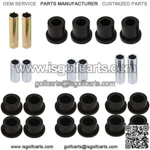 Golf Cart Front Lower Spring & Front Upper A-Arm Bushings 16Pcs & Sleeve 8Pcs Fits Club Car DS Golf Cart G&E 1992+, Club Car Carryall 1,2,6, 1992+,Replace # 1012303 1016349 1016350 1015583 1016346
