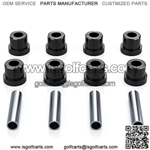 Golf Cart Rear Leaf Spring Bushings & Sleeves Kit for EZGO TXT/Medalist (94+) Gas/Electric, Club Car DS 1992-up, Include 8 Bushings 4 Metal Spacers