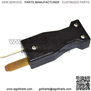 Golf Cart Accessories Plug 2 Prong Charger Plug DC Crowfoot Charger Handle Plug for 36 or 48 Volt EZGO Club Car Golf Carts