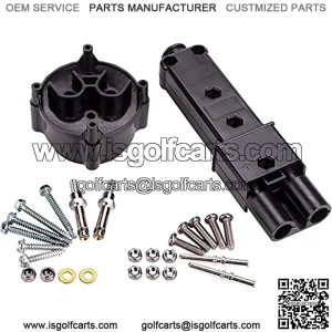48 Volt MAC DC Charger Handle Plug and Receptacle Kit for Yamaha G19 & G22 Electric Golf Cart, OEM# JR1-H235A-00 JR1-H6181-02-00