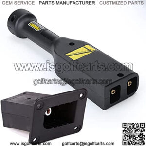 Golf Cart 36V PowerWise Charger Receptacle and W/Handle Plug,Charger Socket and Handle Plug for EZGO TXT Medalist Golf Carts 1996 & Up 73345-G01??73063-G01