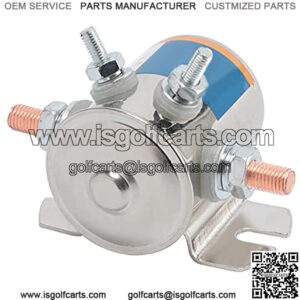 Max 300A Continuous Duty Solenoid Relay - JOYHO Nickel-Plating 12V DC Starter Solenoid for Golf Carts,Winch, Marine In Rush