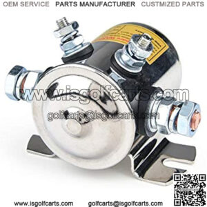 Max 300A Continuous Duty Solenoid Relay Nickel-Plating For Golf Carts,Winch, Marine In Rush 12VDC