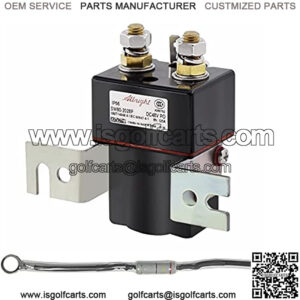 Golf Cart Solenoid 48V 4 Terminal Solenoid Coil, Albright Solenoid 48 Volt, for club car 95-Up DS and 04-08 Precedent Golf Carts , OEM# 101908701 102774701, 5722 (Solenoid and Resistor Assembly)