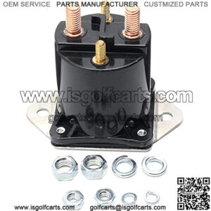 NC 12V Gas Golf Cart Solenoid for Club Car 1984 - Newer DS Precedent Replaces Part Number 1013609