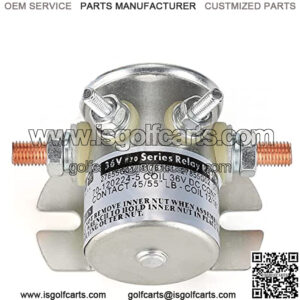 EZGO Solenoid,EZGO TXT 1980-2010 Electric Golf Cart 36 Volt 4 Terminal #70 Series Solenoid Relay,Replace OEM 27855G01, 11761G1, 27855G02, 31680G1, 3016