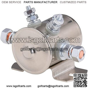 Stylemafia Max 300A Continuous Duty Solenoid Relay Nickel-Plating For Golf Carts, Winch, Marine In Rush 12VDC