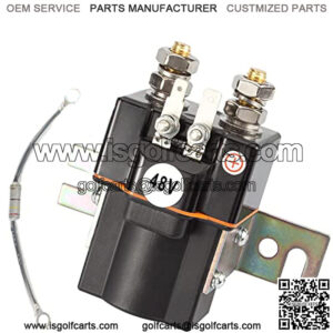 Club Car 48V 4 Terminal Solenoid Coil, Fits 1995-UP DS and 2004-2008 Precedent Golf Carts, OEM# 101908701 102774701, 5722 Suit(Solenoid and Resistor Assembly)