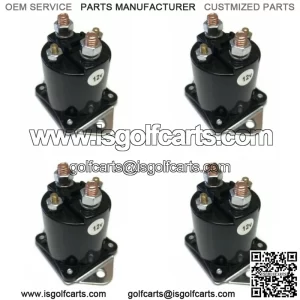 (4) 12V Solenoid Switch 1013609 for 1984-Up Club Car DS, Precedent Gas Golf Cart