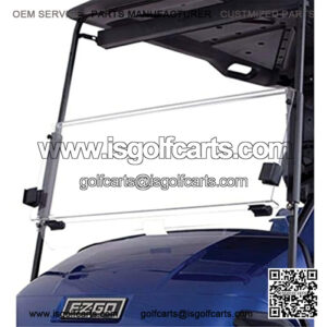 Clear Impact Modified Fold Down Golf Cart Windshield Replacement for Yamaha G22 GMAX