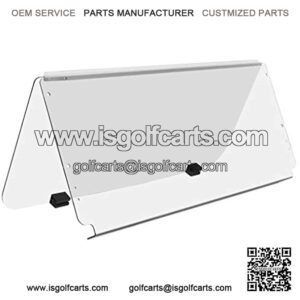 Club Car DS Clear Folding Windshield for 1982-2000.5 Golf Cart Impact Resistant