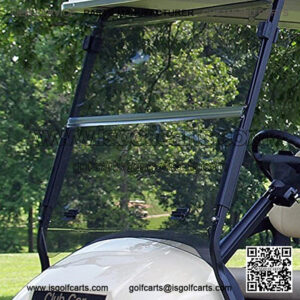 Club Car Precedent Tinted Fold Down Impact Resistant Windshield for CC Precedent Golf Cart