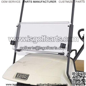 EZGO TXT 1995-2013 Clear Fold Down Impact Resistant Windshield for EZGO TXT Golf Cart