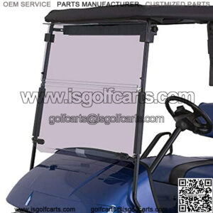 Tinted Windshield Compatible with 1994-2014 EZGO TXT & Medalist Models Gas or Electric Golf Cart - Fold Down for Convenience