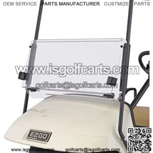 Mr. Golf Cart EZGO TXT 1995-2013 Clear Fold Down Impact Resistant Windshield for EZGO TXT Golf Carts