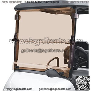 Golf Cart Folding Tinted Winshield for EZGO RXV 2008-up, Fold Down Upgrade Thicker Polycarbonate(PC), Strong Impact and Shatterproof