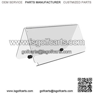 Windshield Compatible with 1982-2000.5 Club Car DS Clear Fold Down Impact Resistant Golf Cart DS Model Approximate dimensions 39.25"W X 36.75"H