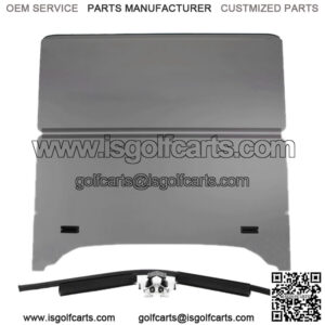 Folding Golf Cart Windshield for EZGO TXT w Storm Body Kit & 3/4" Strut (Tinted)