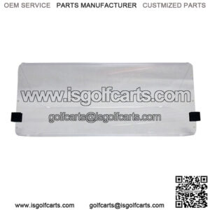 Clear 2 Piece Windshield for Club Car Golf Cart - Fits 1982-2000