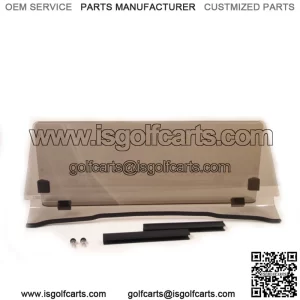 Tinted Golf Cart Windshield For Yamaha G29 Drive 2007-2016, Foldable 3/16" Thick