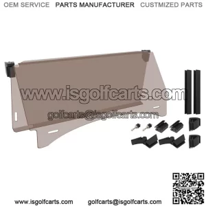 Golf Cart Windshield for Club Car Precedent 2004-up,Tinted Fold Down Windshield
