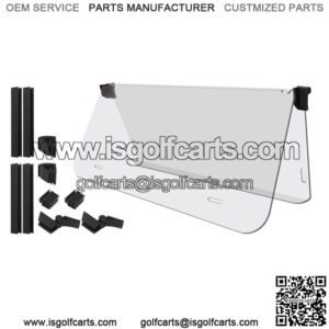 Folding Down Golf Cart Windshield for Club Car DS 1982-2000.5, Clear (4MM)