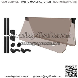 Golf Cart Windshield for Club Car DS 1982-2000.5 Cart Parts Accessories, Tinted