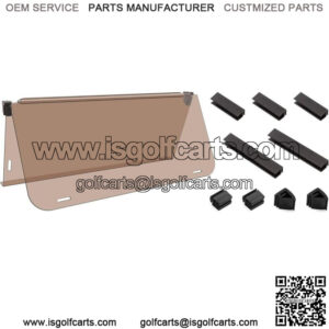 Golf Cart Windshield for 2003-2006 Yamaha G22,Tinted Fold Down Windshield (4MM)