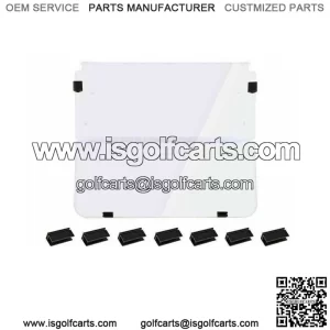 For Club Car DS Clear Windshield 1982-2000.5 New Golf Cart Folding Polycarbonate